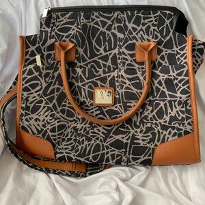 Diane Von Furstenberg Signature Weekend Bag Overnight Tote Shoulder Strap